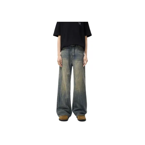 SINKACME Blue Unisex Jeans SINKACME Синий Унисекс Джинсы