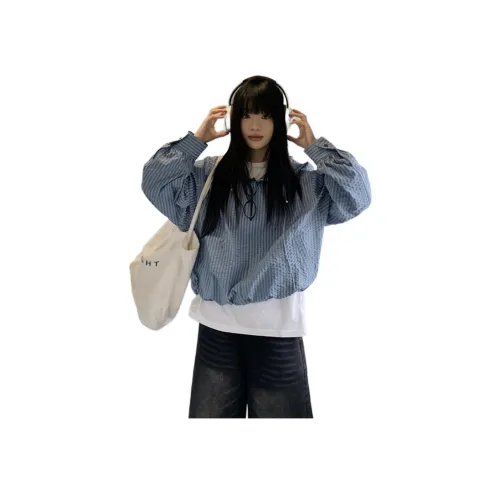 ZCDECO С капюшоном Клетка Женские Куртки