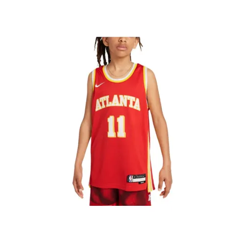 nike Майка Dri Fit NBA JerseyAtlanta Hawks 2023 24 Icon Edition Университетский красный Подростки
