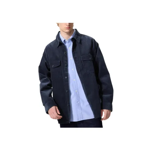 UNIQLO Темно-синие унисекс рубашки