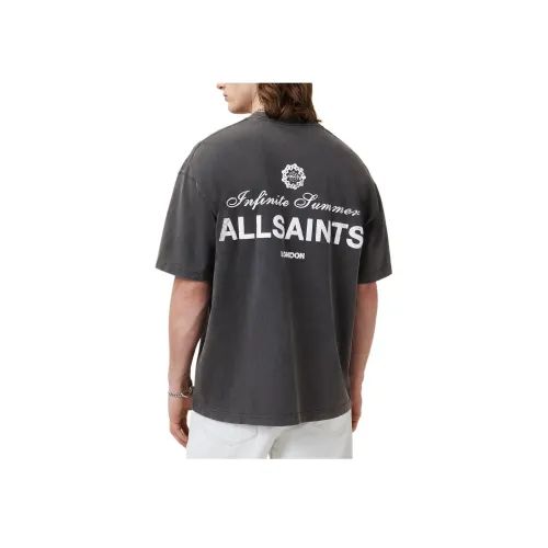 ALLSAINTS Выстиранный Черный Мужская Футболка