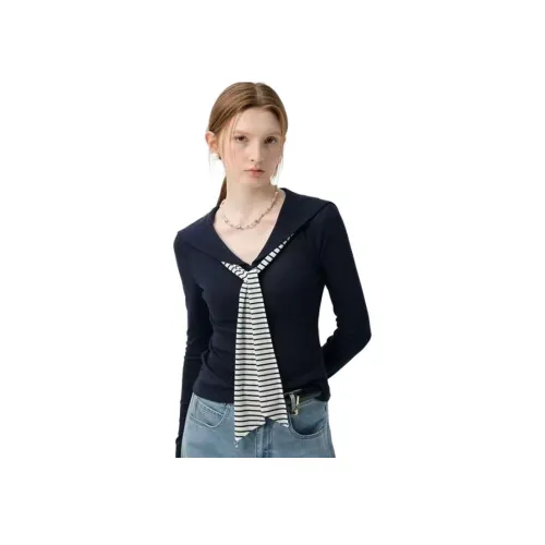 MINETTE Темно-синий синий женский свитшот