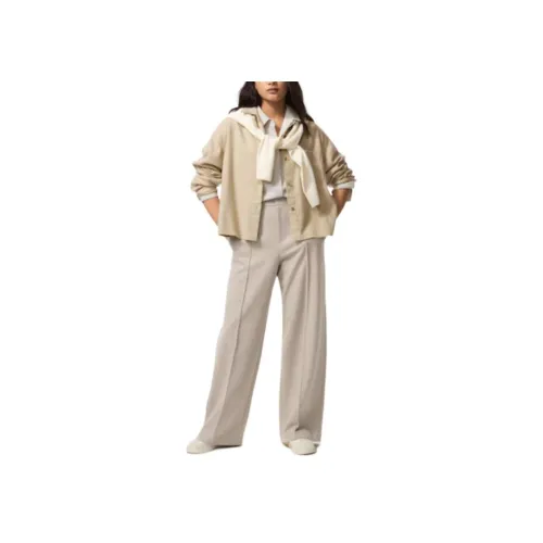 UNIQLO Бежевые Женские Повседневные Штаны