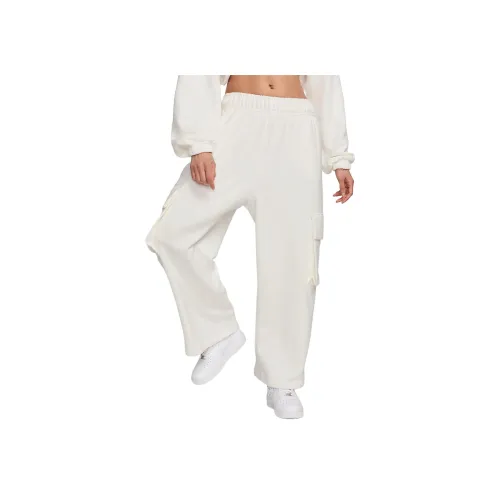 nike SportswearSwoosh Повседневные брюки Женские Холст Черный