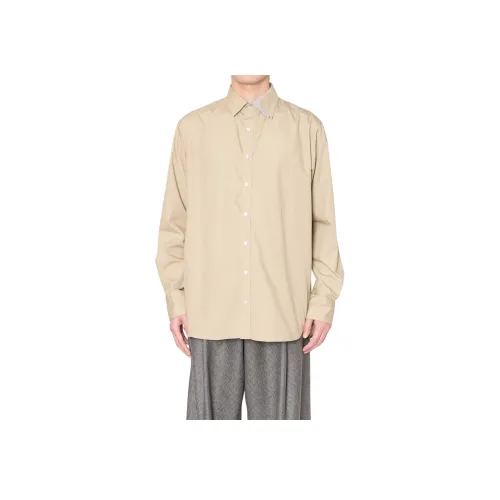 KOLOR Бежевый Мужской Рубашки