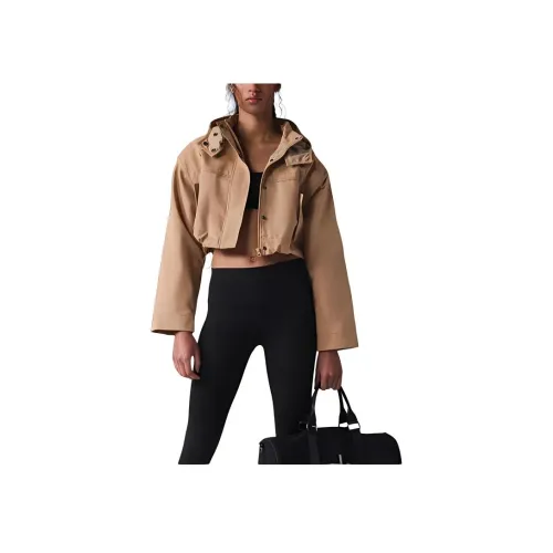 Alo Yoga Unify Куртки Пальто Женские Цвет Жареный Миндаль