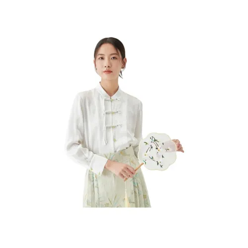 MIHUANG Белые Женские Рубашки