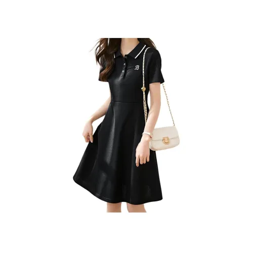 Mo Han Yi Mei Короткий рукав Платье Женское