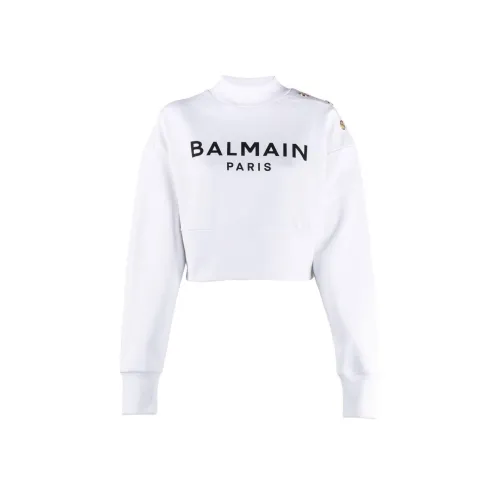 BALMAIN Белый Женские Свитшоты
