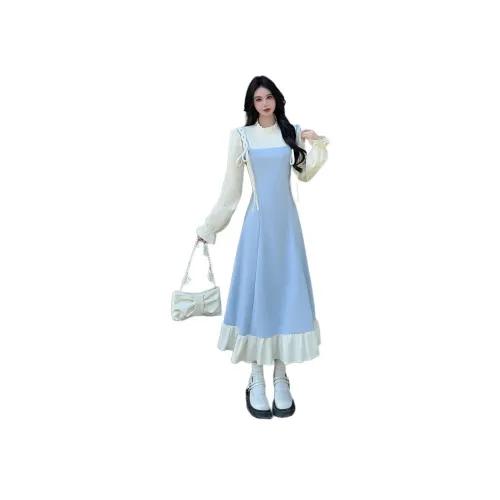 HTHK Длинное платье с длинными рукавами женское