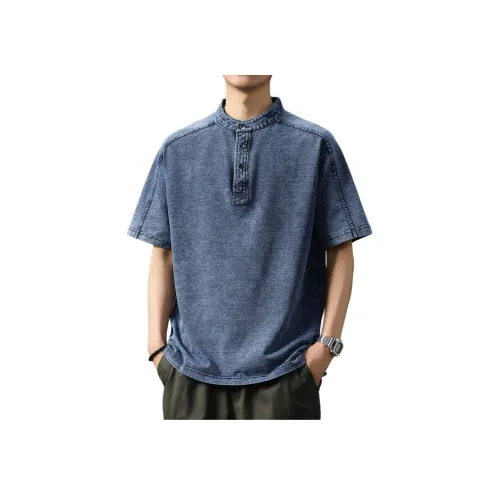 VUAS Синяя Унисекс Футболка