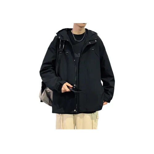 Tonlion Куртки и Пальто Мужской Черный