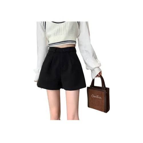 MUCCHIC Черные Женские Повседневные Шорты