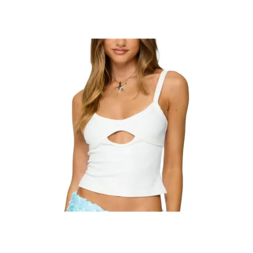 Edikted Karin Cut Out Ткань в рубчик Майка с бретелями Женская