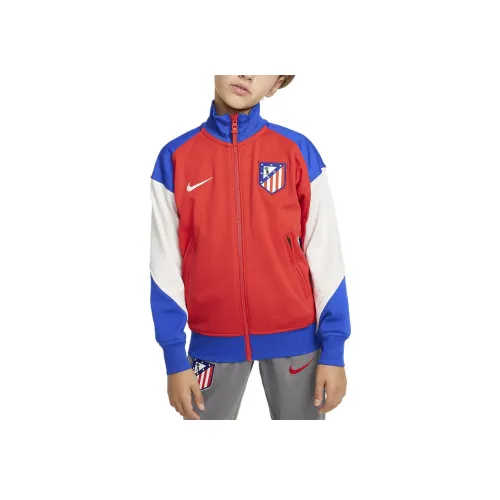 nike Куртки Пальто Atlético MadridAcademy FW24 Football Anthem Светло-красный Королевский синий Призрачный Подростки