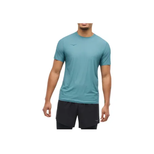 HOKA ONE ONE Синий Мужской T-Рубашки