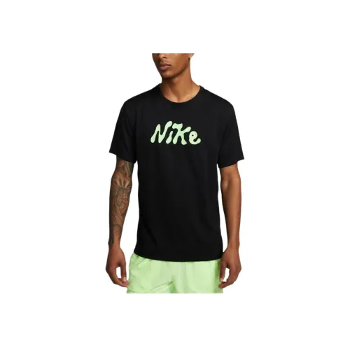 nike DriFIT UV Miler Studio 72 T Shirt Мужской Черный