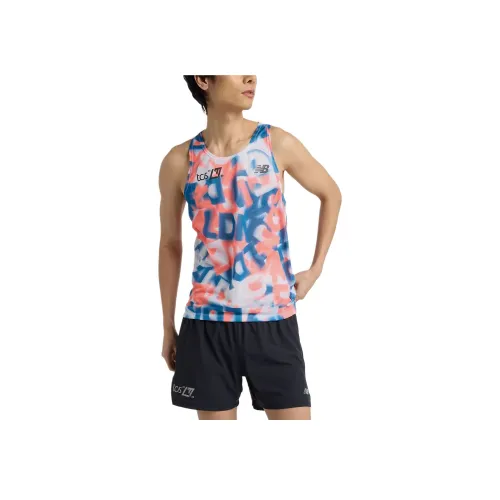 New Balance London Edition Athletics Singlet Майка Мужская Синяя