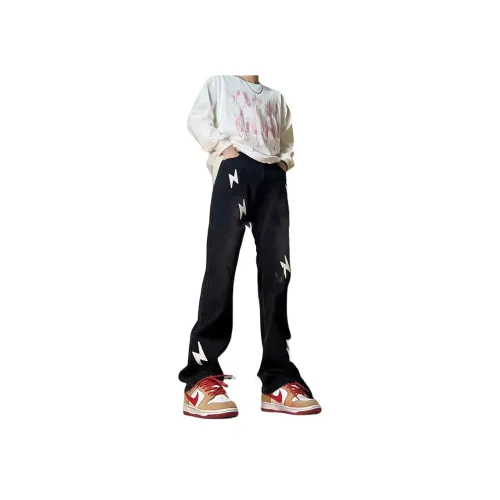 SOCKKEY Черные Унисекс Джинсы