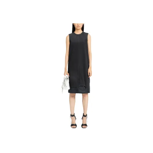 BALENCIAGA Черное Женское Платье без рукавов