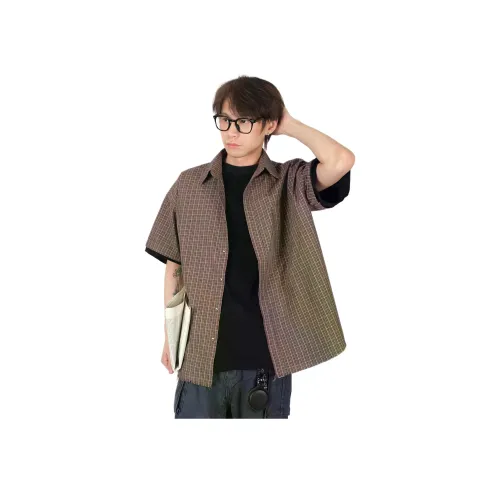 Z POCKET Коричневый Унисекс Рубашки