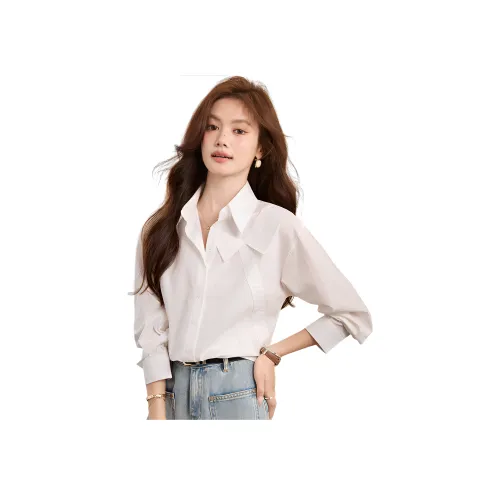 HUICUIGE Белые Женские Рубашки