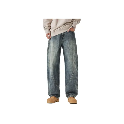 ALL IN Джинсы Унисекс Клуазонне Синий