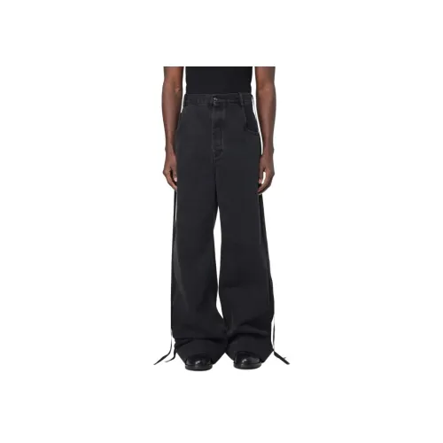 Ann Demeulemeester Черные Мужские Джинсы