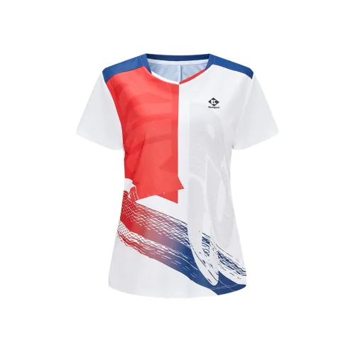 KUMPOO Бадминтон Джерси Женские Белые