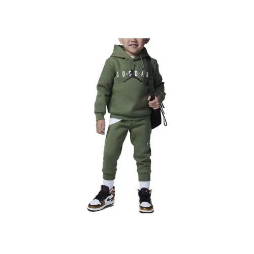 Jordan Kids Комплекты Sustainable Pullover Hoodie Набор Светлый оливковый Infant и Toddler