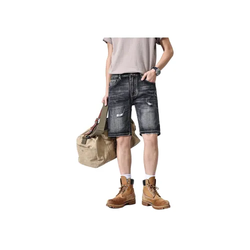 ZENGZHI Летние джинсовые шорты прямой крой унисекс