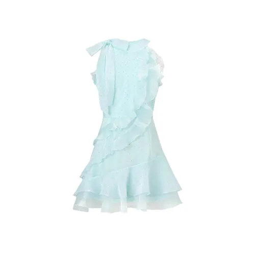 AFGGD Мята Светло-зеленый Женские Платья без рукавов