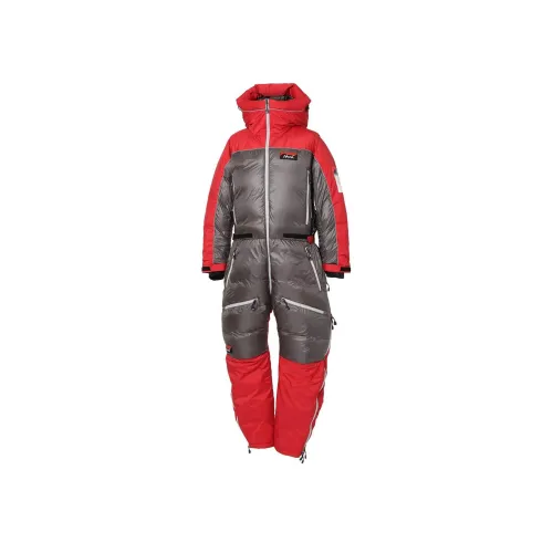 NANGA AURORA TEX MOUNTAIN PEAK Пуховик Комбинезон Мужской Красный Черный