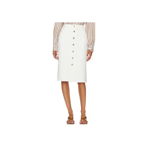 PAIGE Повседневный Длинный Юбка Женская Белая