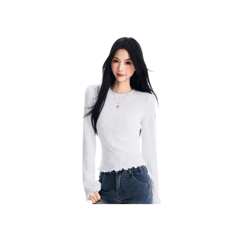 YICHEN Белые Женские T-рубашки