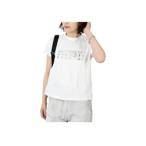 MM6 Maison Margiela совместный бренд SS25 T Рубашка Женская Белая