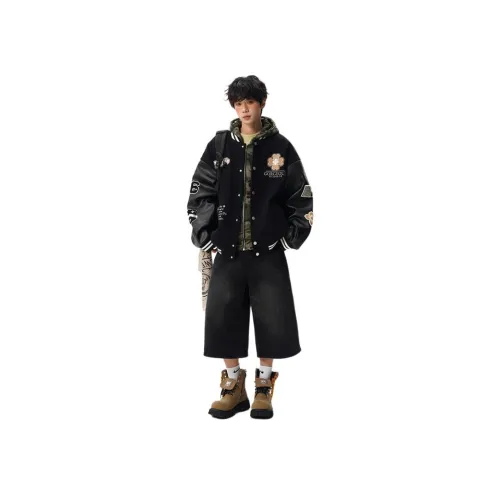 Flowers in water Бейсбольная куртка Унисекс