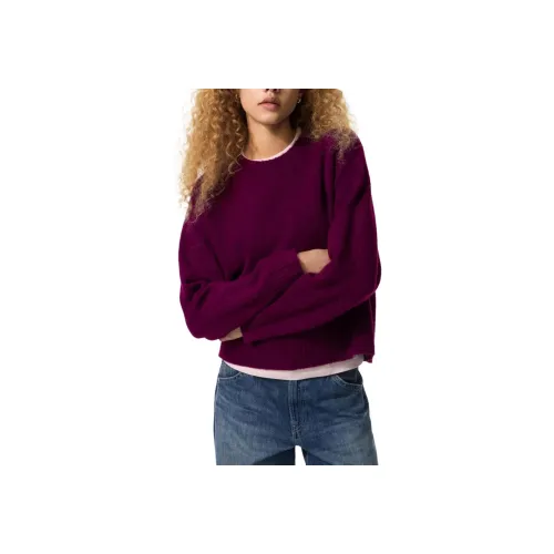 UNIQLO Бордовый Женский Трикотаж