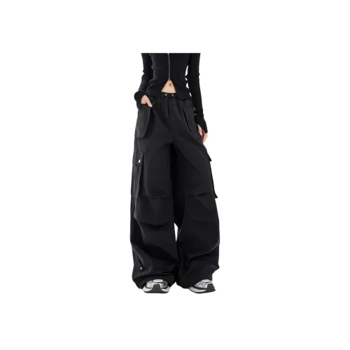 MUCCHIC Черные Женские Карго Брюки