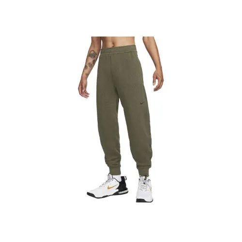 Найк Вязаные Тренировочные Штаны Мужские Оливковые