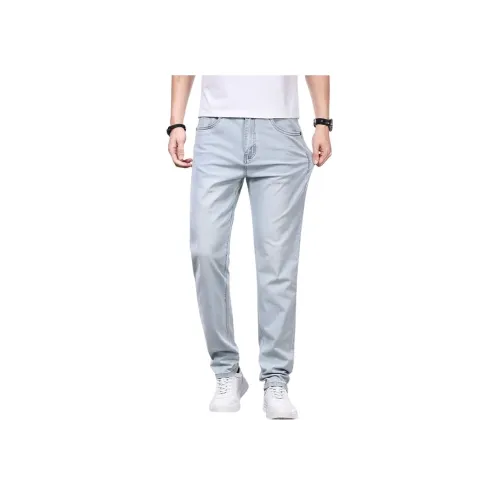 FRALAARRI Светло-синие мужские джинсы