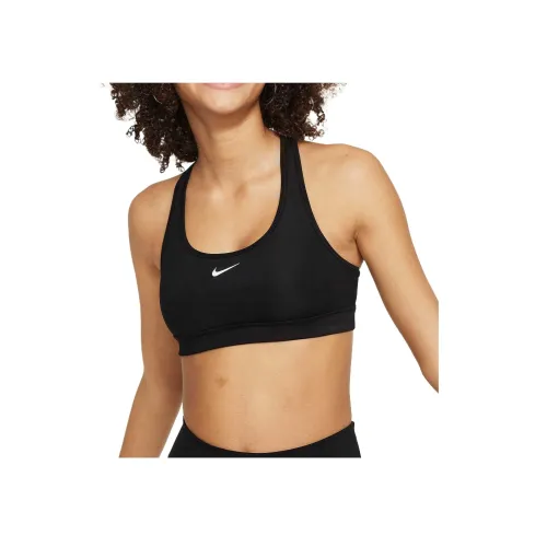 NIKE Swoosh Черный/Белый Kids Бандо / Бюстгальтеры / Спортивные бюстгальтеры