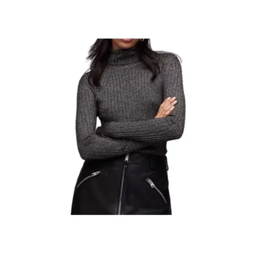 ALLSAINTS Черный/серебристый Женская трикотажная одежда