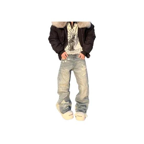 PANDA ADEVIL Синий Унисекс Джинсы