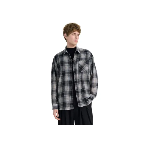 WILD LEADER Синий черный [CW5158592] Унисекс Рубашки