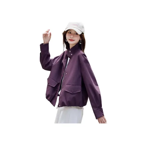 Still Quiet Плиссированный Ширина подола Укороченный Куртка Женские