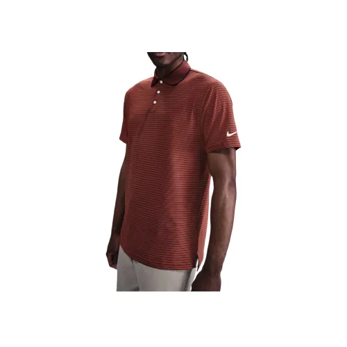 Мужское поло Nike Dri-Fit Swoosh коричневого цвета