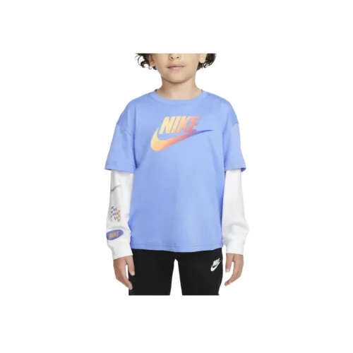 NIKE Импуль Королевский синий Детские дошкольные футболки