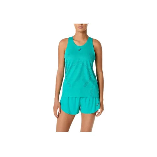 Asics Metarun Майка Женская Синяя Зеленая