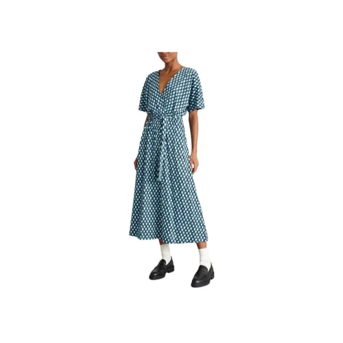 WEEKEND MaxMara Blue Женские Короткие Платья с Рукавами